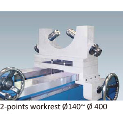 Microdrilling Option: 2‐Point Work Rest‐Roller type Ø140 ~ Ø400