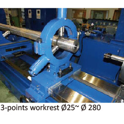 Microdrilling Option: 3‐Point Work Rest‐Roller type Ø25 ~ Ø280